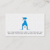 Schoonmaakdienst | Schoonmaakspray Visitekaartje (Achterkant)