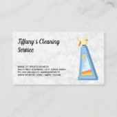 Schoonmaakdienst | Schoonmaakspray Visitekaartje (Voorkant)