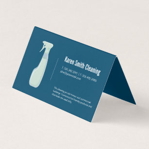 Schoonmaakdienst Schoonmaakspray Visitekaartjes