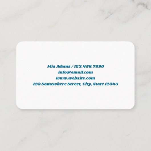 Schoonmaakdiensten Aangepaste QR-code Visitekaartje (Achterkant)