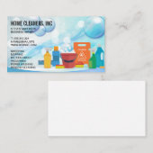 Schoonmaakdiensten | Bubble Suds Achtergrond Visitekaartje (Voorkant / Achterkant)