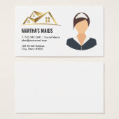 Schoonmaakdiensten | House Gold Logo Visitekaartje (Voorkant /achterkant)