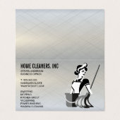 Schoonmaakdiensten | schoonmaakdienst | conciërge visitekaartjes (Buitenkant ongevouwen)