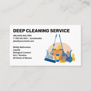Schoonmaakdiensten Schoonmaakster spuit Schoon Visitekaartje