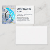 Schoonmaakdiensten | Squeegee Home Logo Visitekaartje (Voorkant / Achterkant)