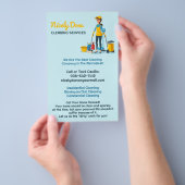 schoonmaakdiensten voor schoonmaaksters flyer (Hand)