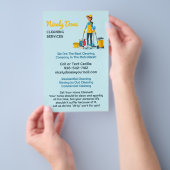 schoonmaakdiensten voor schoonmaaksters flyer (Hand)