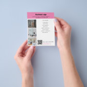 Schoonmaakdiensten Zakelijke promotionele QR-code Flyer (Hand)