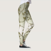 Schoonmaakeffect met schopende olijfbladeren leggings (Rechts)