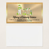 Schoonmaakgereedschap | Goud Visitekaartje (Voorkant /achterkant)