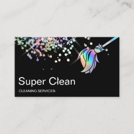Schoonmaakholografie van het schoonmaakhuis visitekaartje