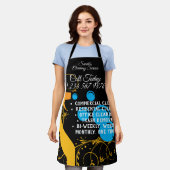 Schoonmaakmaden Janitorial Cute floral swirls Schort (Gedragen)