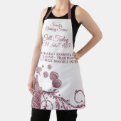 Schoonmaakmaden Janitorial, roze spoelroos Schort (Insitu)