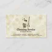 Schoonmaakmais Janitorial sparking sepia Visitekaartje (Voorkant)