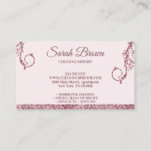 Schoonmaakmais Janitorial sparkle swing Visitekaartje (Achterkant)