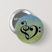 Schoonmaakmodel voor wasgoed papier ronde button 5,7 cm (Voorkant /achterkant)