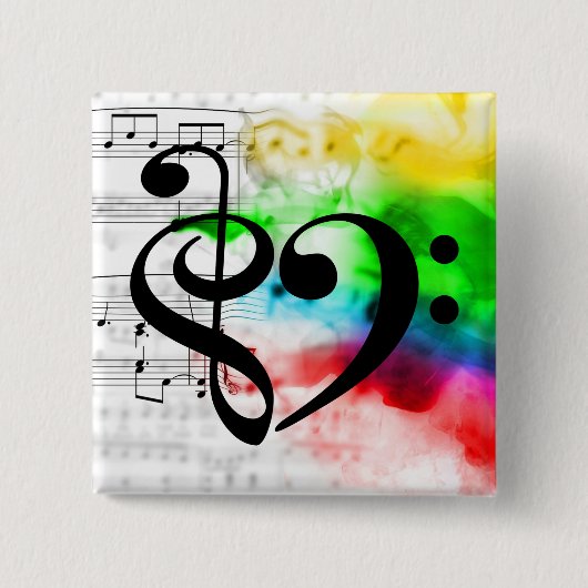 Schoonmaakmodel voor wasgoed  papier vierkante button 5,1 cm (Voorkant)