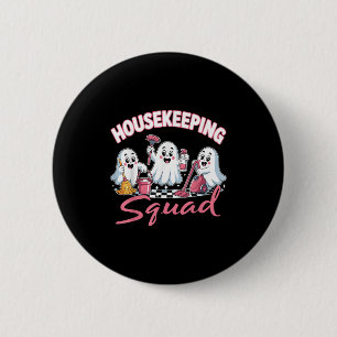 Schoonmaakploeg Team Schoonmaker Milieudienst Ronde Button 5,7 Cm