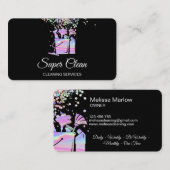 Schoonmaakprogramma voor professioneel gebruik visitekaartje (Voorkant / Achterkant)