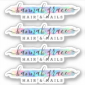 Schoonmaakprogramma voor regenboogverf Chic Logo, Sticker (Voorkant)