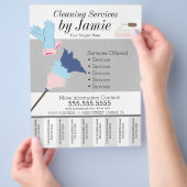 Schoonmaakservice Bedrijfscheur uit de stroken B Flyer (Hand)