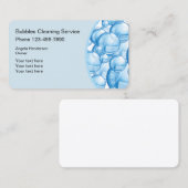 Schoonmaakservice Bubbles-ontwerp Visitekaartje (Voorkant / Achterkant)