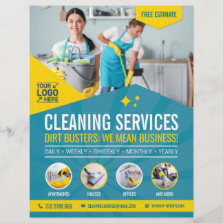 Schoonmaakservice Flyer Sjabloon