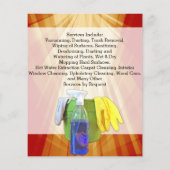 Schoonmaakservice Flyer Vibrant Ray Bedrijfsbureau (Achterkant)
