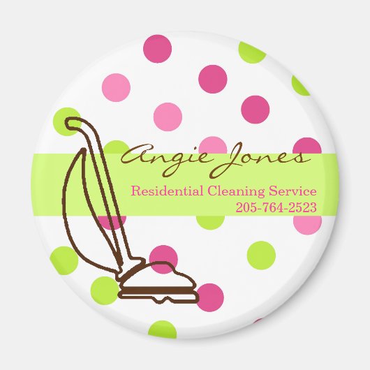 Schoonmaakservice magneet (Voorkant)