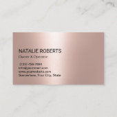 Schoonmaakservice Modern Roos Gold Spray Cleaner Visitekaartje (Achterkant)