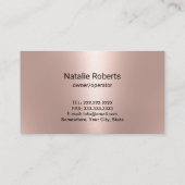 Schoonmaakservice Roos Gold Housekeeping Visitekaartje (Achterkant)