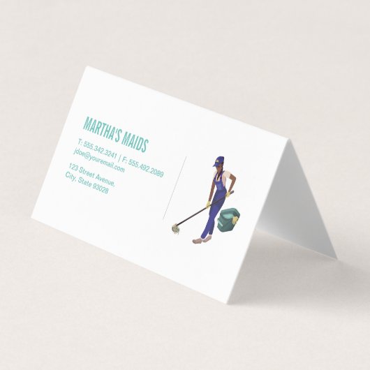 Schoonmaakservice Visitekaartjes (Voorkant)