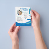 Schoonmaakservice Zakelijk Moderne aangepaste foto Flyer (Hand)