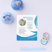 Schoonmaakservice Zakelijk Moderne aangepaste foto Flyer (Enkel)