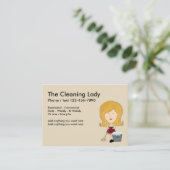 Schoonmaakserviceknop Visitekaartje (Staand voorkant)