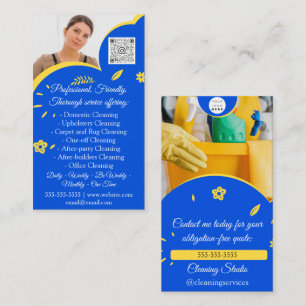 Schoonmaakservices House QRCode Logo Foto bewaren Visitekaartje