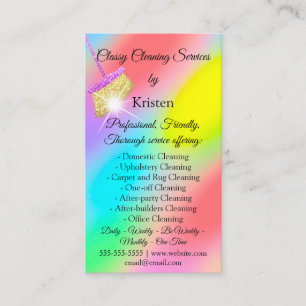 Schoonmaakservices House QRCode Logo Roze Visitekaartje