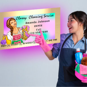 Schoonmaakservices voor Kantoor in het klashuis, g Visitekaartje