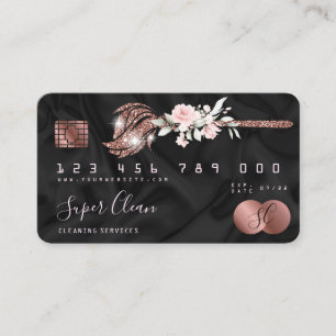 Schoonmaakster Huis Sparkling creditcard Visitekaartje