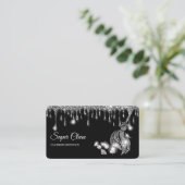 Schoonmaakster Huis Sparkling zilveren diamanten Visitekaartje (Staand voorkant)