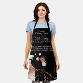 Schoonmaakster Janitorial sparkle spray rosegold Schort (Gedragen)