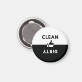 Schoonmaakwasmachine/Dirty Magnet Magneet (Voorkant / Achterkant)