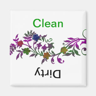 Schoonmaakwasmachine/vuile wasmachine magneet