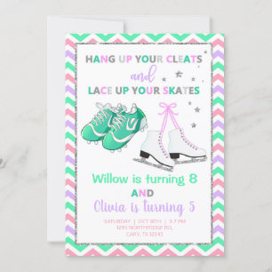 Schoonmaken en schaatsen meisjes broeden hun verja kaart