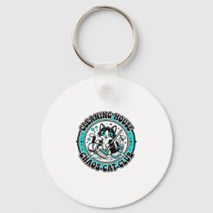 Schoonmaken Huis Chaos Kat Dierenliefhebber Shirt Sleutelhanger