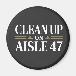 Schoonmaken in Gangpad 47 Anti Trump Humor  Magneet