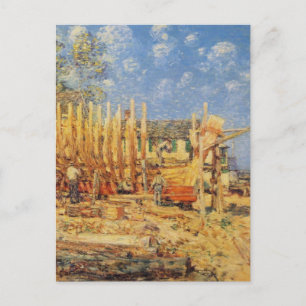 Schoonmaken in Provincetown Briefkaart