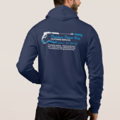 Schoonmaken met hogedrukreiniger voor marine hoodie (Achterkant)