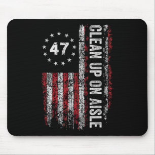 Schoonmaken op gangpad 47 Impeach 47 Anti Trump 86 Muismat