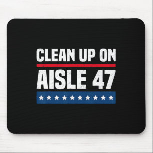 Schoonmaken op Gangpad 47 Impeach 47 Anti Trump Pr Muismat